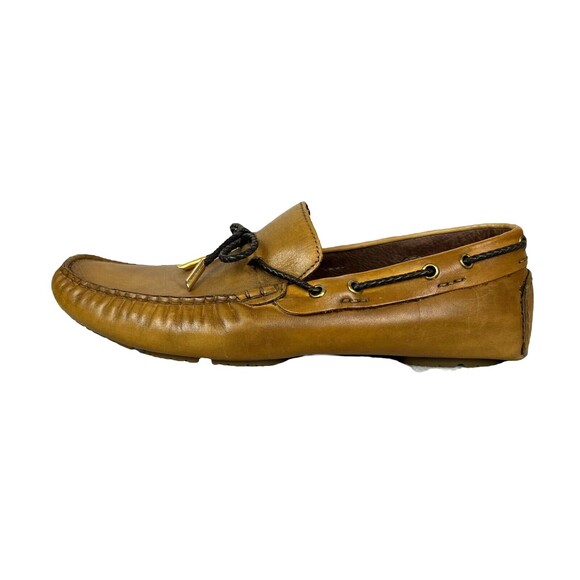 Bacco Bucci Italy Loafers  Men\'s Size 9.5  Tan Leather Driving Moc Shoes main image 7